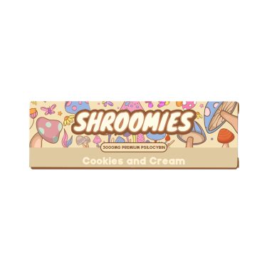 shroomies cookies and cream 3000mg front