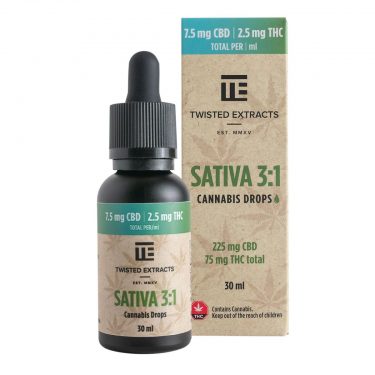 Twisted Extracts Sativa 31 Cannabis Oil Drops 75MG THC 225MG CBD 1 1200x1200