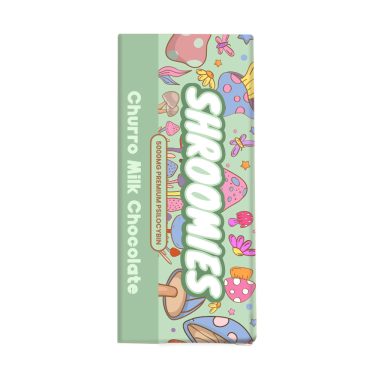 shroomies churros milk chocolate 5000mg front