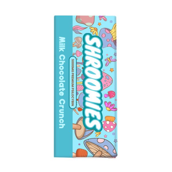 shroomies milk chocolate crunch 5000mg front