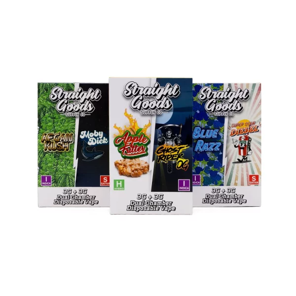 Straight Goods Supply Co. – Dual Chamber Disposable Vape (3+3 Grams)