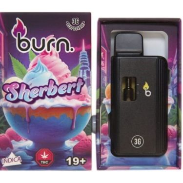 3 Gram Burn Disposable Vapes – Sherbert Indica 3 Gram.jpg