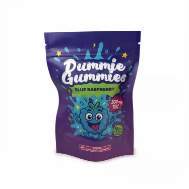 Dummie Gummies – Blue Raspberry 500mg THC Gummies