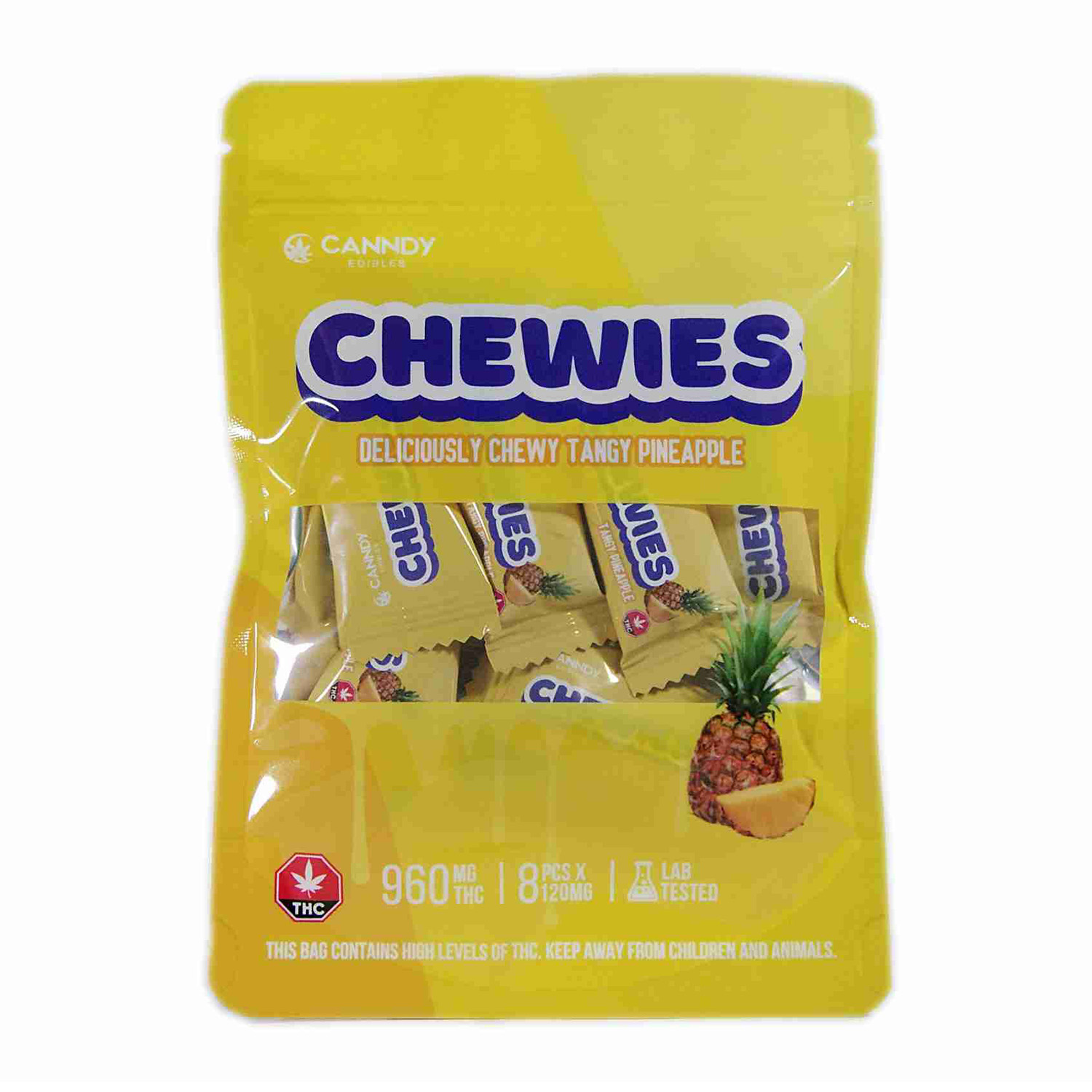 Canndy Edibles – Chewies | Pineapple 960mg THC