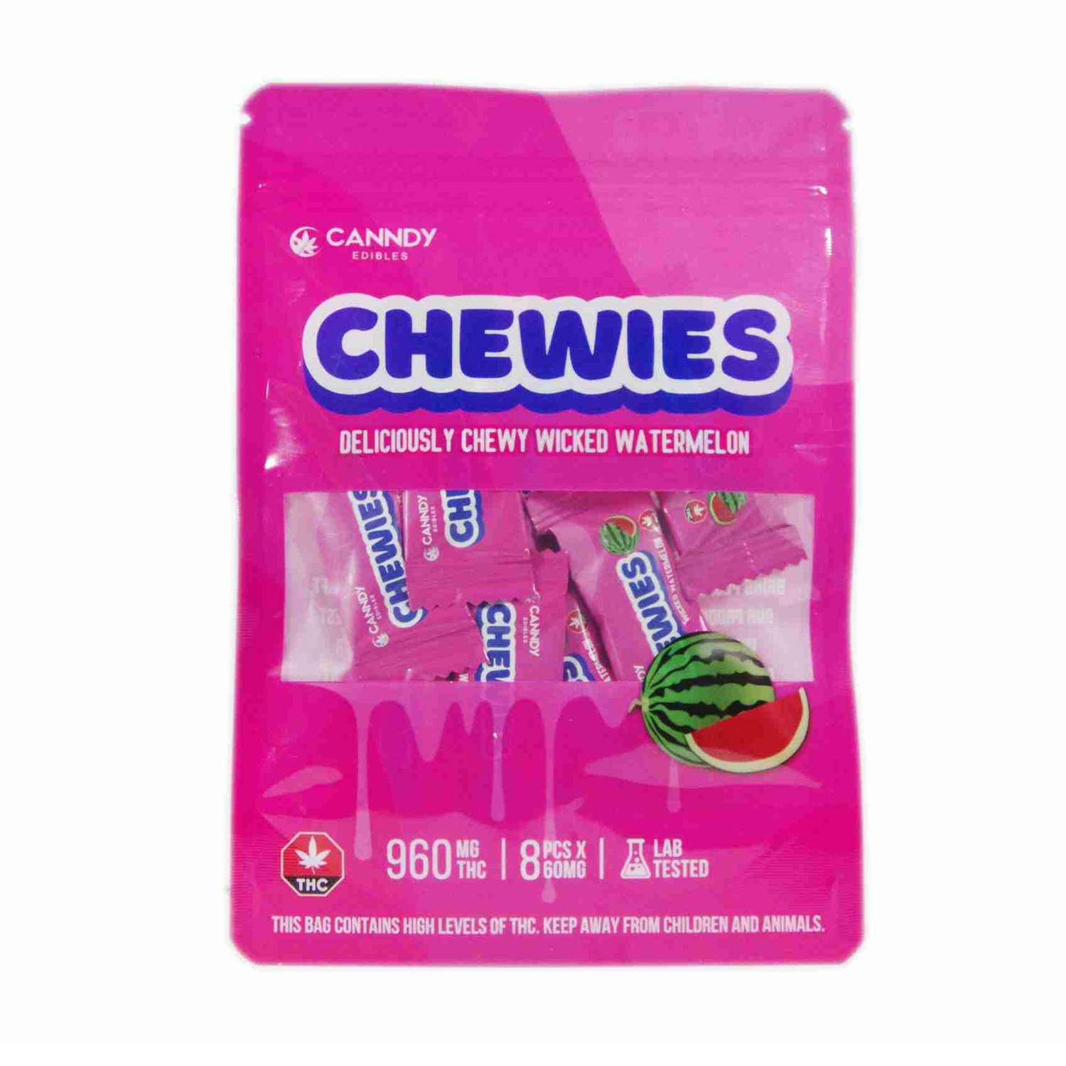 Canndy Edibles – Chewies | Watermelon 960mg THC