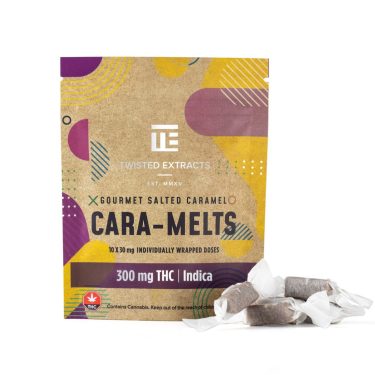 Twisted Extracts - Indica Salted Cara-Melts (300mg THC)