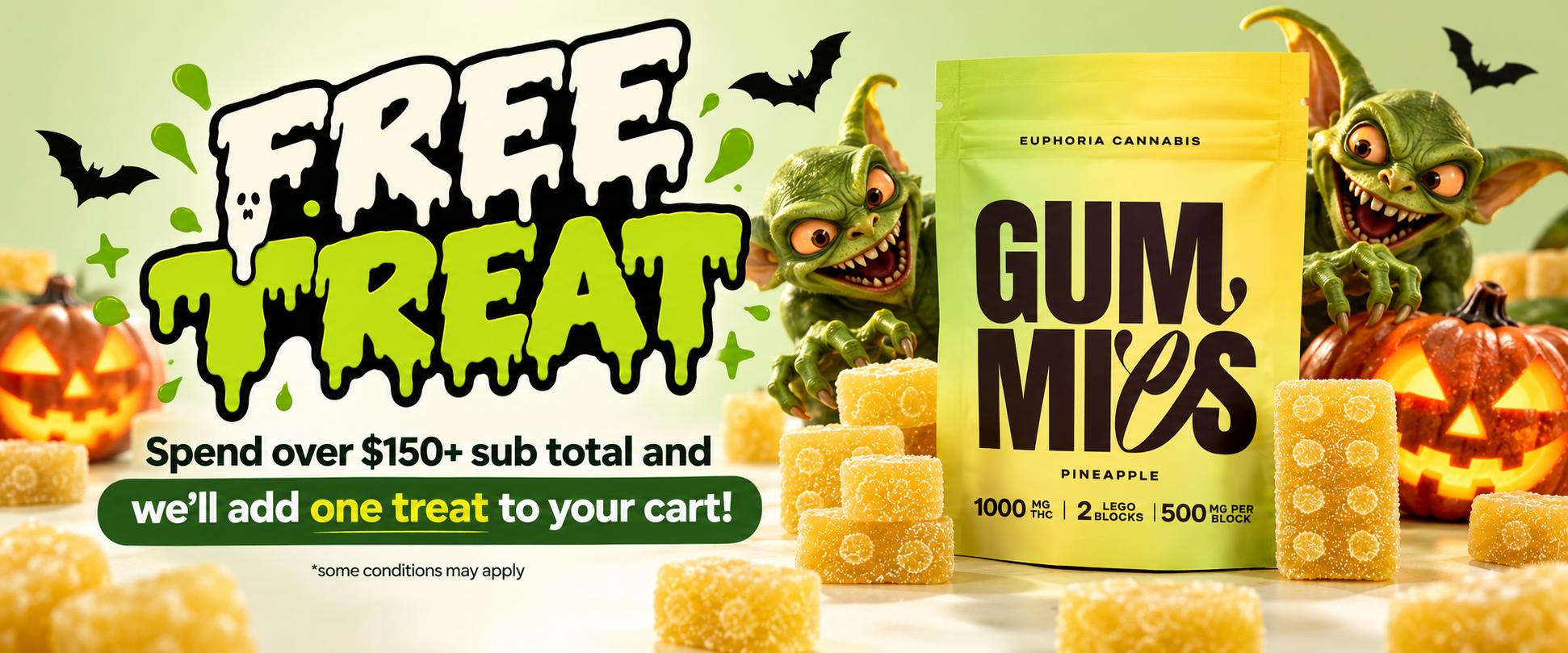 Halloween Goblin Gummy Treat Promotion